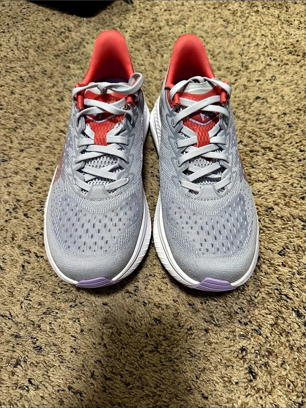 HOKA Mach 6 Running Shoes blue, violet & Pink US 8B